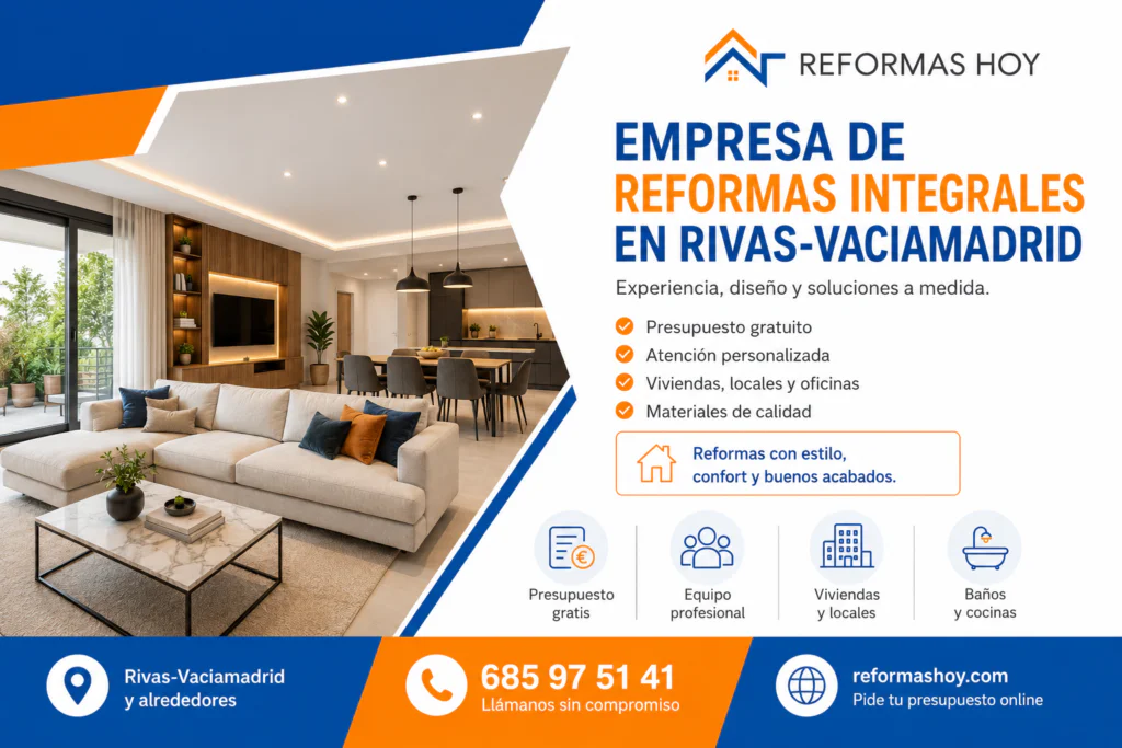 Empresa de reformas integrales en Rivas-Vaciamadrid